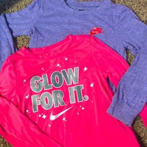 2 Nike Long Sleeves Size 6x